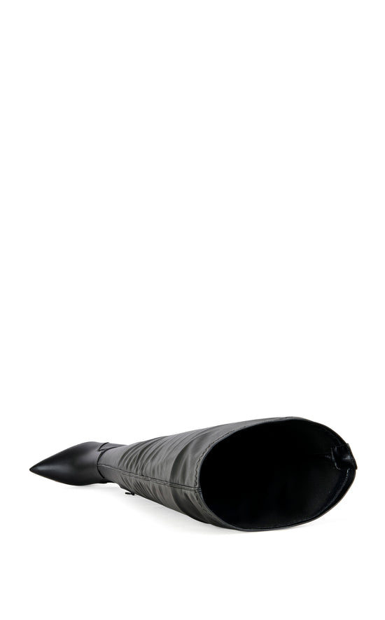 MILANDRA-BLACK 4 WAY STRETCH STILETTO BOOT