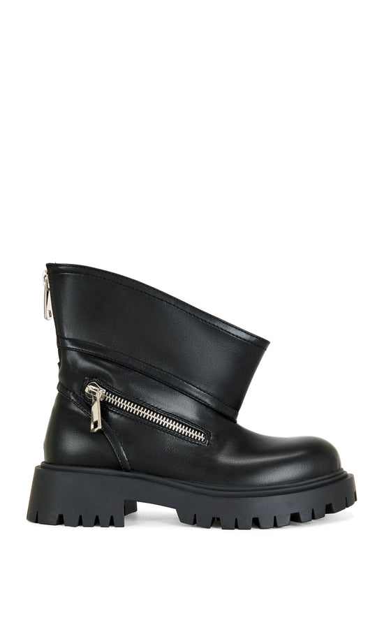 MOHSEN-BLACK CHUNKY COMBAT BOOTIE