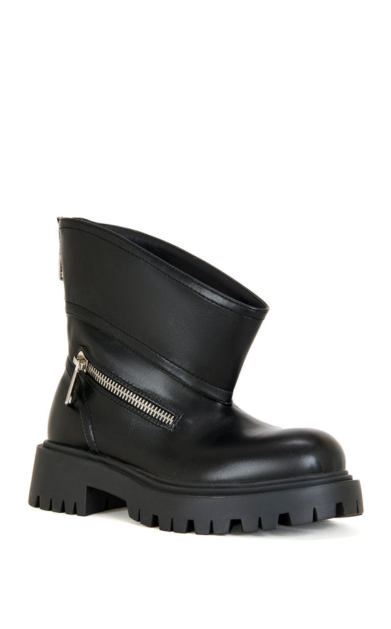 MOHSEN-BLACK CHUNKY COMBAT BOOTIE
