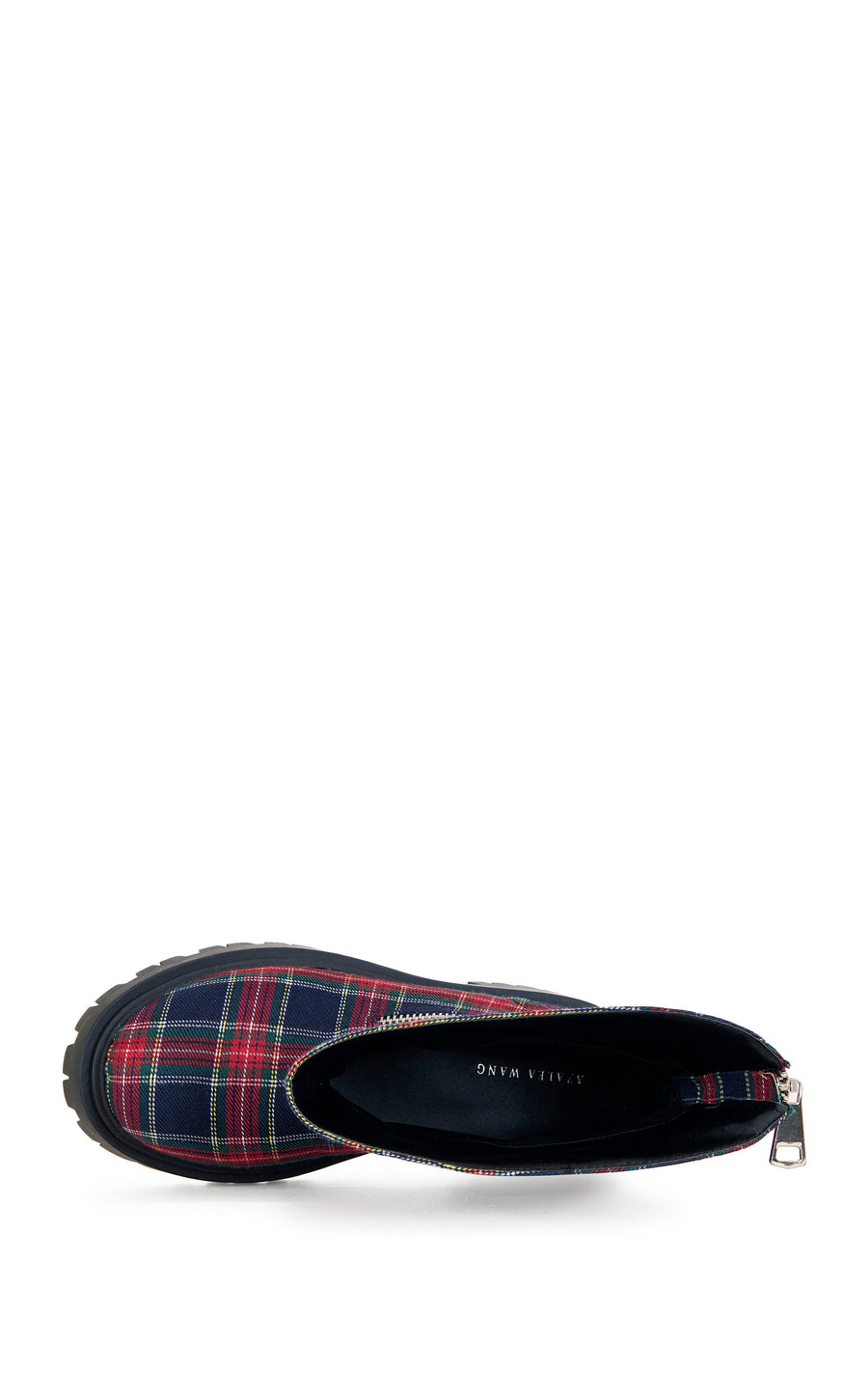 MOHSEN-REDMULTI PLAID CHUNKY COMBAT BOOTIE