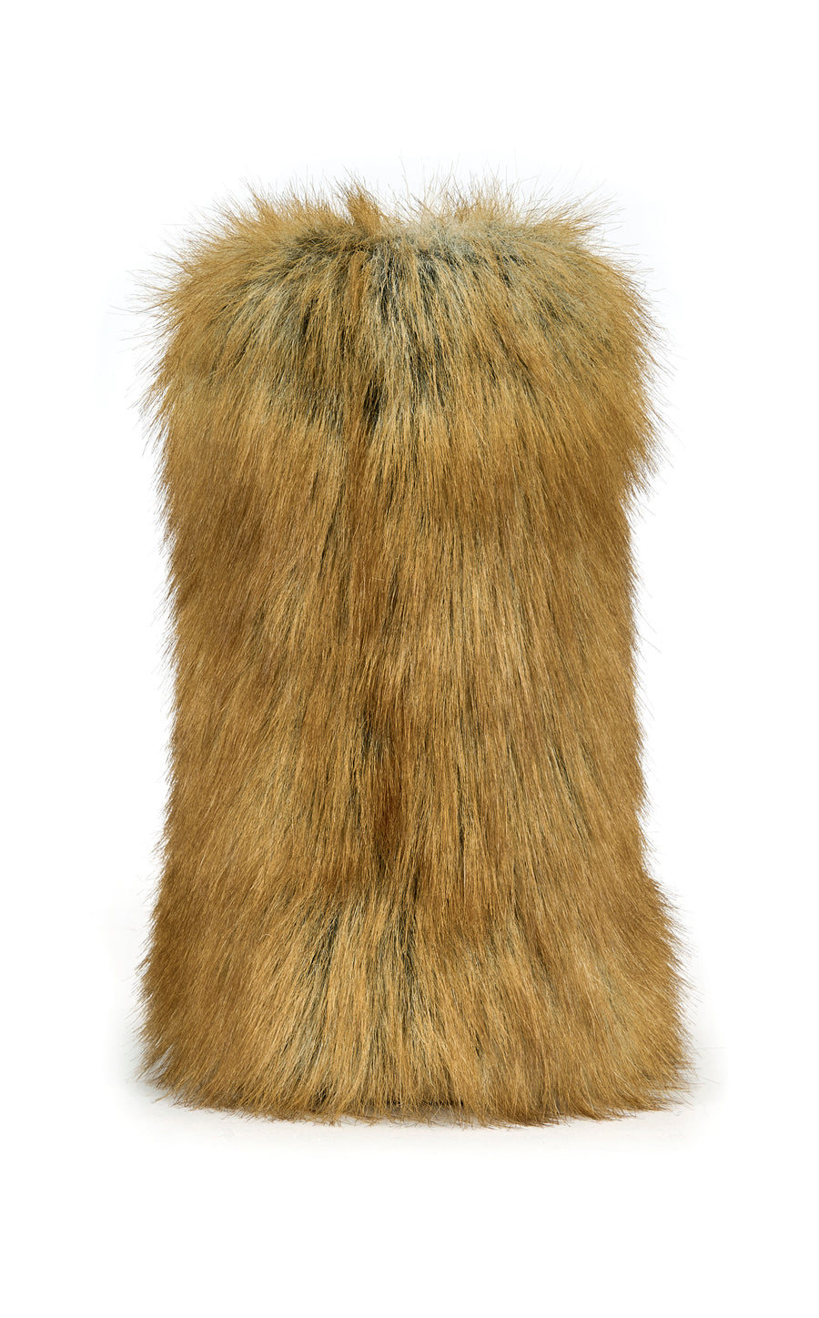NADIANNA-TAN FAUX RED FOX FUR BOOTIE