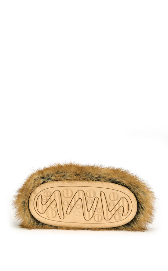 NADIANNA-TAN FAUX RED FOX FUR BOOTIE