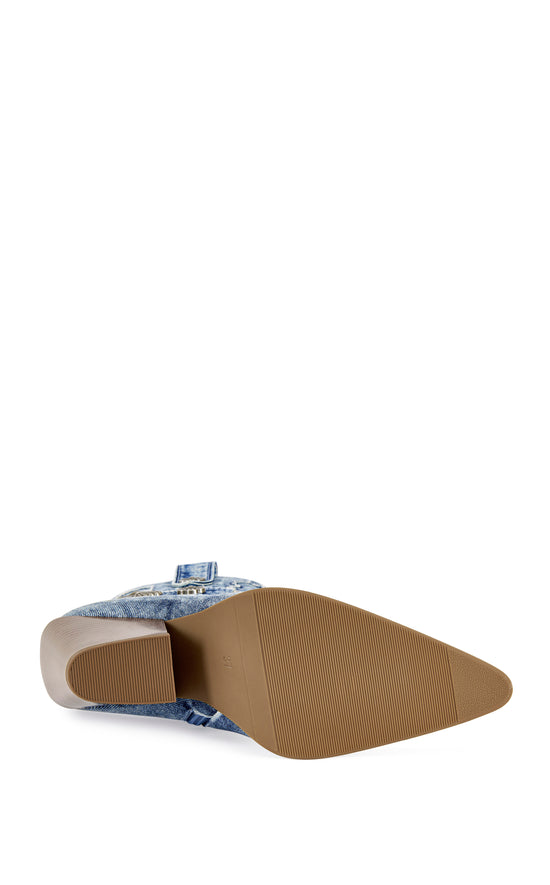 NEITH-DENIM WESTERN BOOTIE