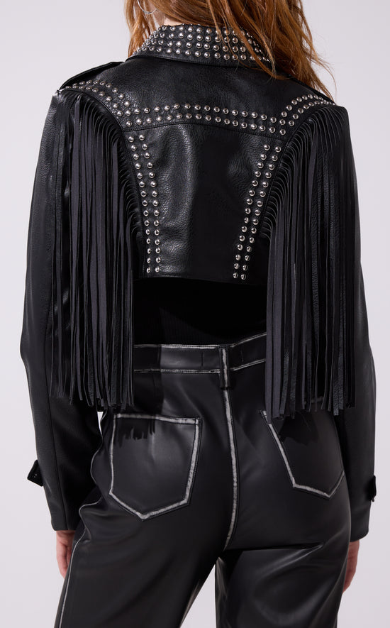 OAKLY-BLACK MOTO OUTERWEAR | AZALEA WANG