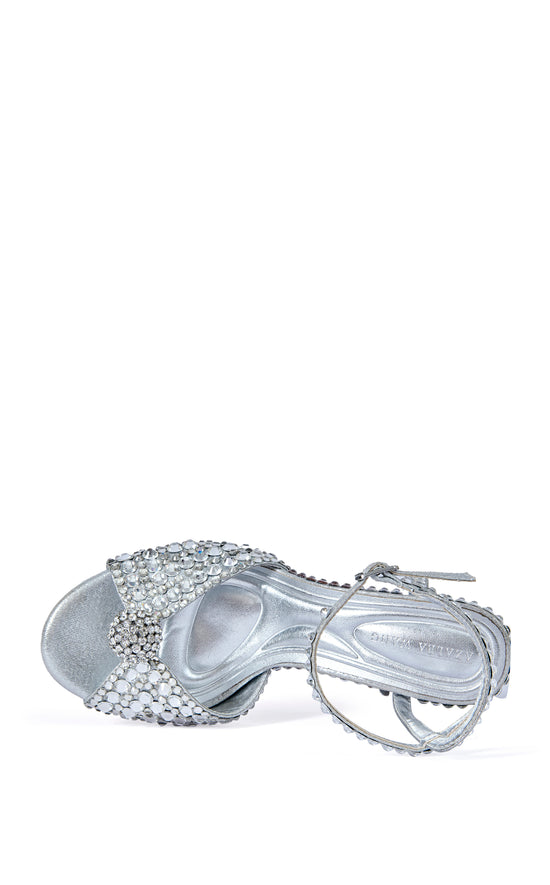 ODILIE-SILVER RHINESTONE STILETTO SANDAL