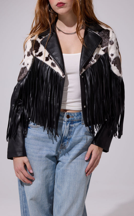 OLANDRIA-BLACKMULTI MOTO OUTERWEAR | AZALEA WANG