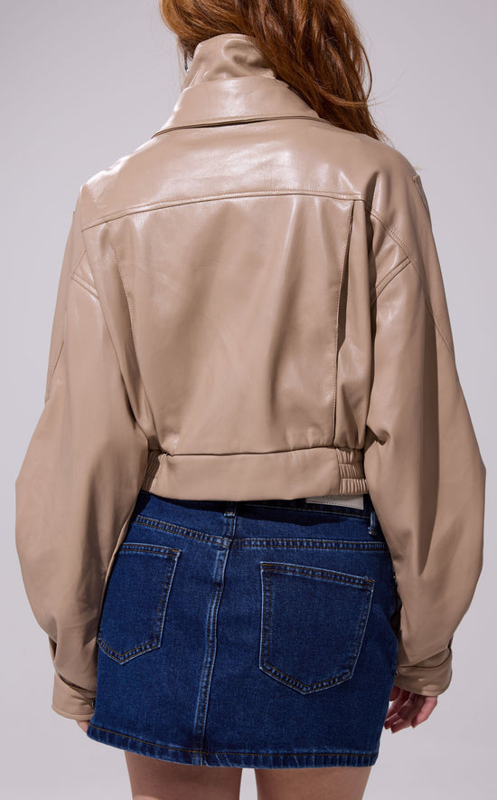S*A様 D&G ベージュ レザージャケット 44 大人の魅力あふれるバイク用ジャケット、紳士に似合う本革テーラード