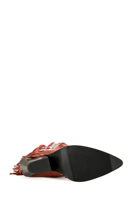 PELAGIUS-RED WESTERN BOOT