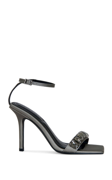 PERIIS-GREY STILETTO SANDAL