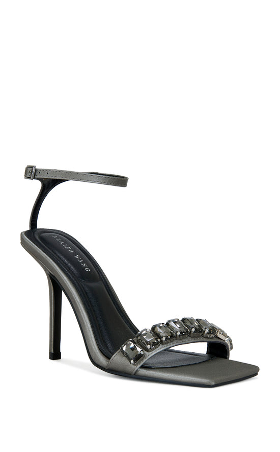 PERIIS-GREY STILETTO SANDAL