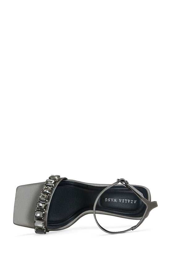 PERIIS-GREY STILETTO SANDAL