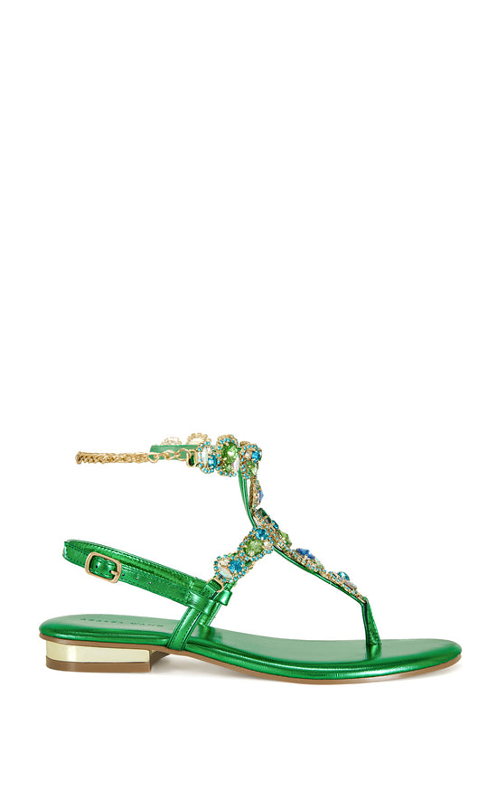 PIERA-GREEN SANDAL SANDAL | AZALEA WANG