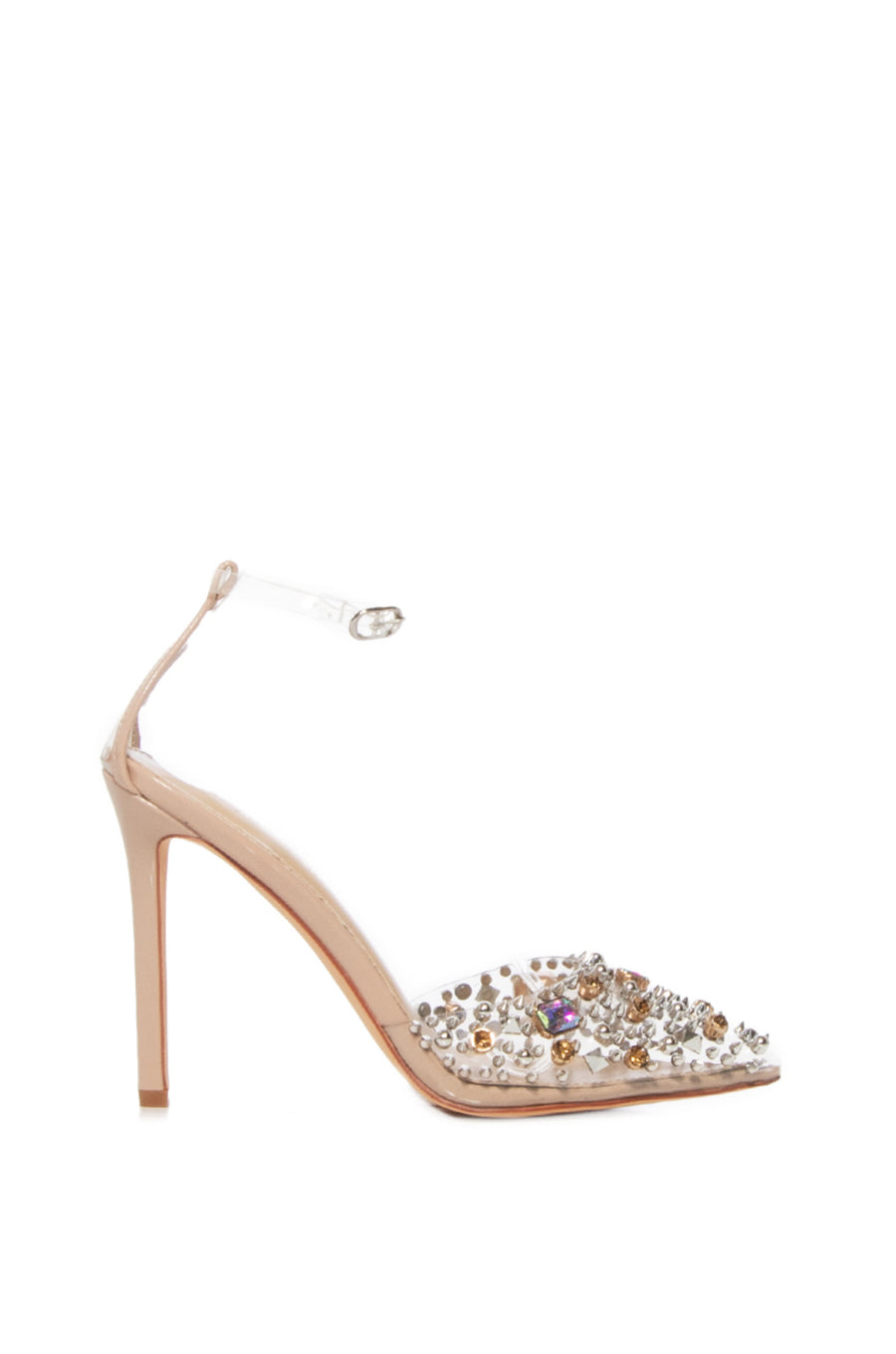 POPSTAR NUDE ANKLE STRAP PUMP