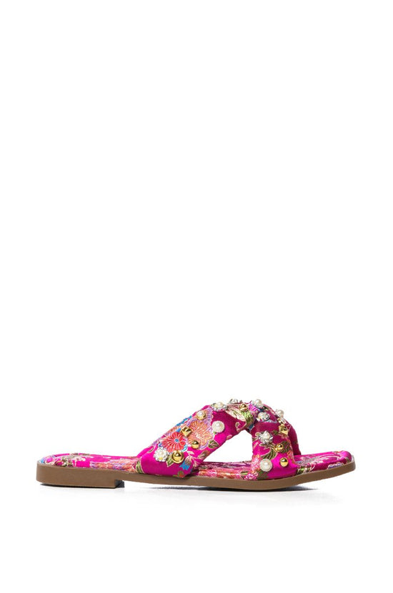 RAMSEY-PINK FLAT SANDAL