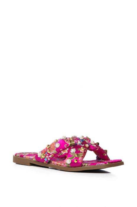 RAMSEY-PINK FLAT SANDAL