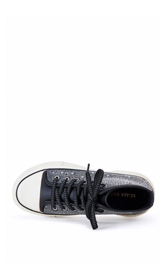 RELISH-BLACK FLATFORM SNEAKER