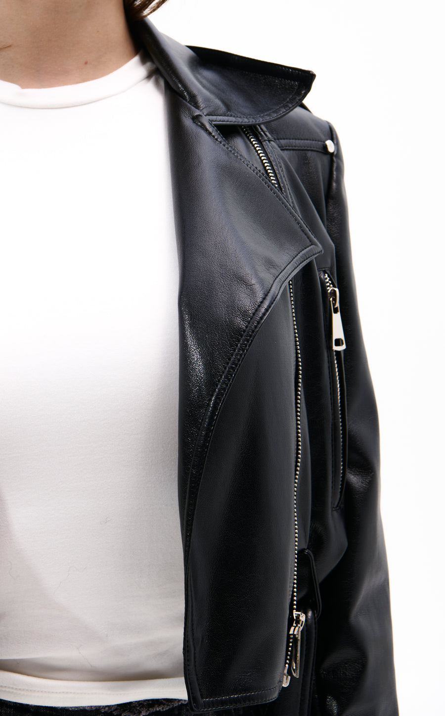 REMY-MIDNIGHT BLACK BUTTER LEATHER MOTO JACKET