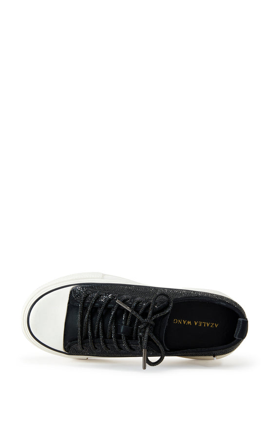 REVIVAL-BLACK FLAT SNEAKER