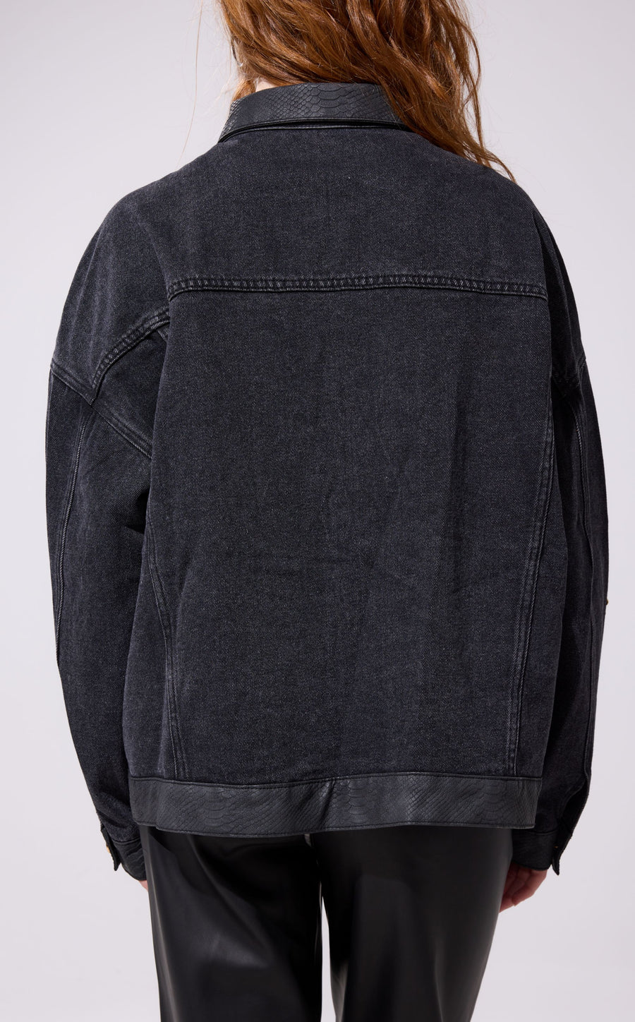 RICKI-BLACK STUDDED DENIM JACKET