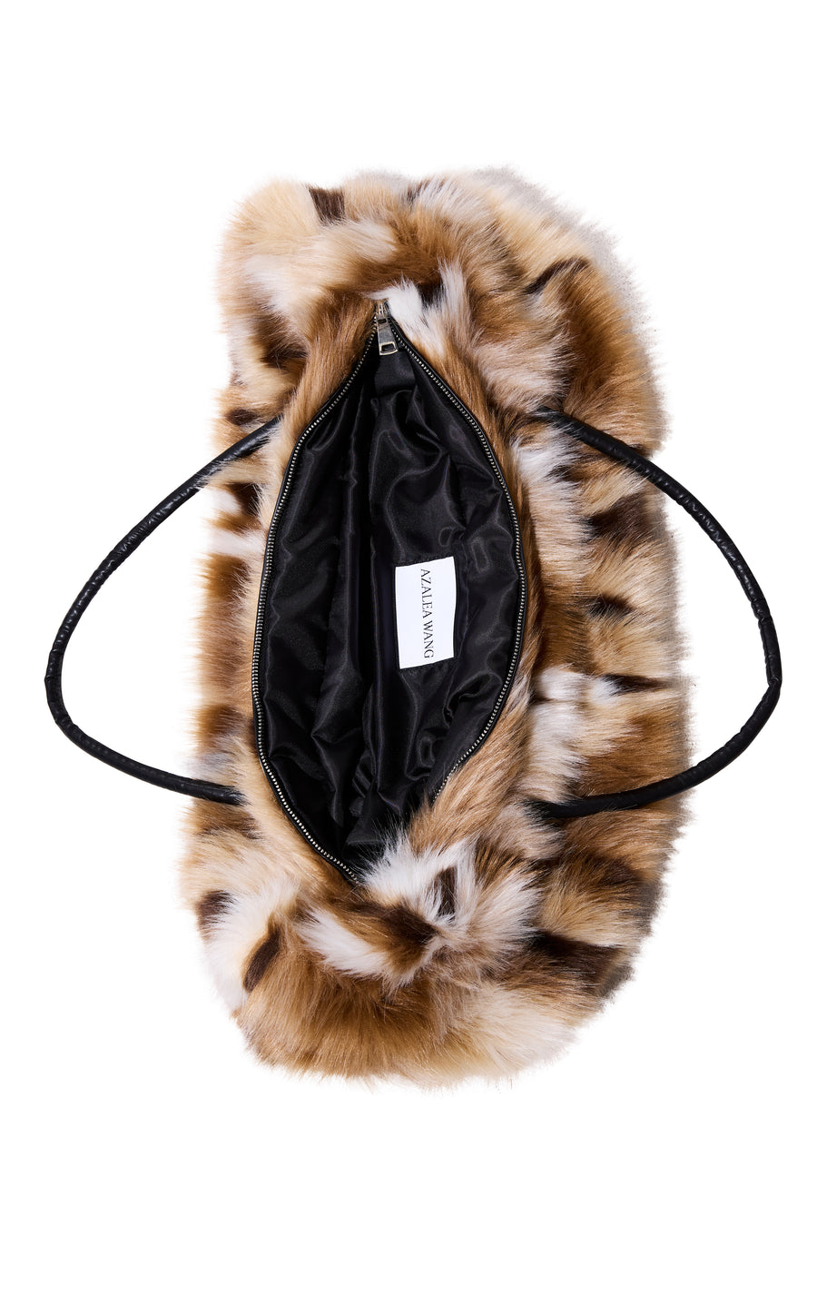 ROXANA-BROWNMULTI FAUX FUR HANDBAG