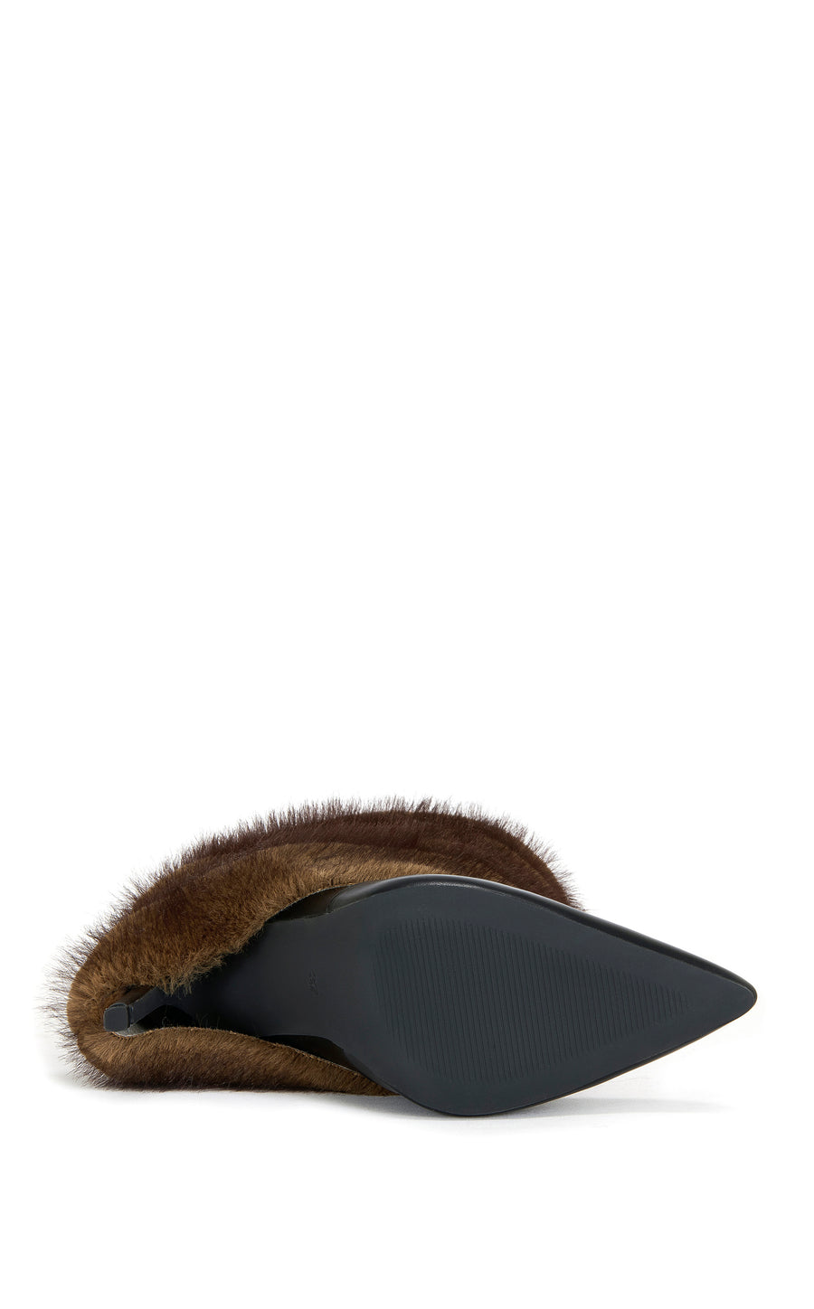 SIMON-BLACK FAUX FUR STILETTO BOOTIE