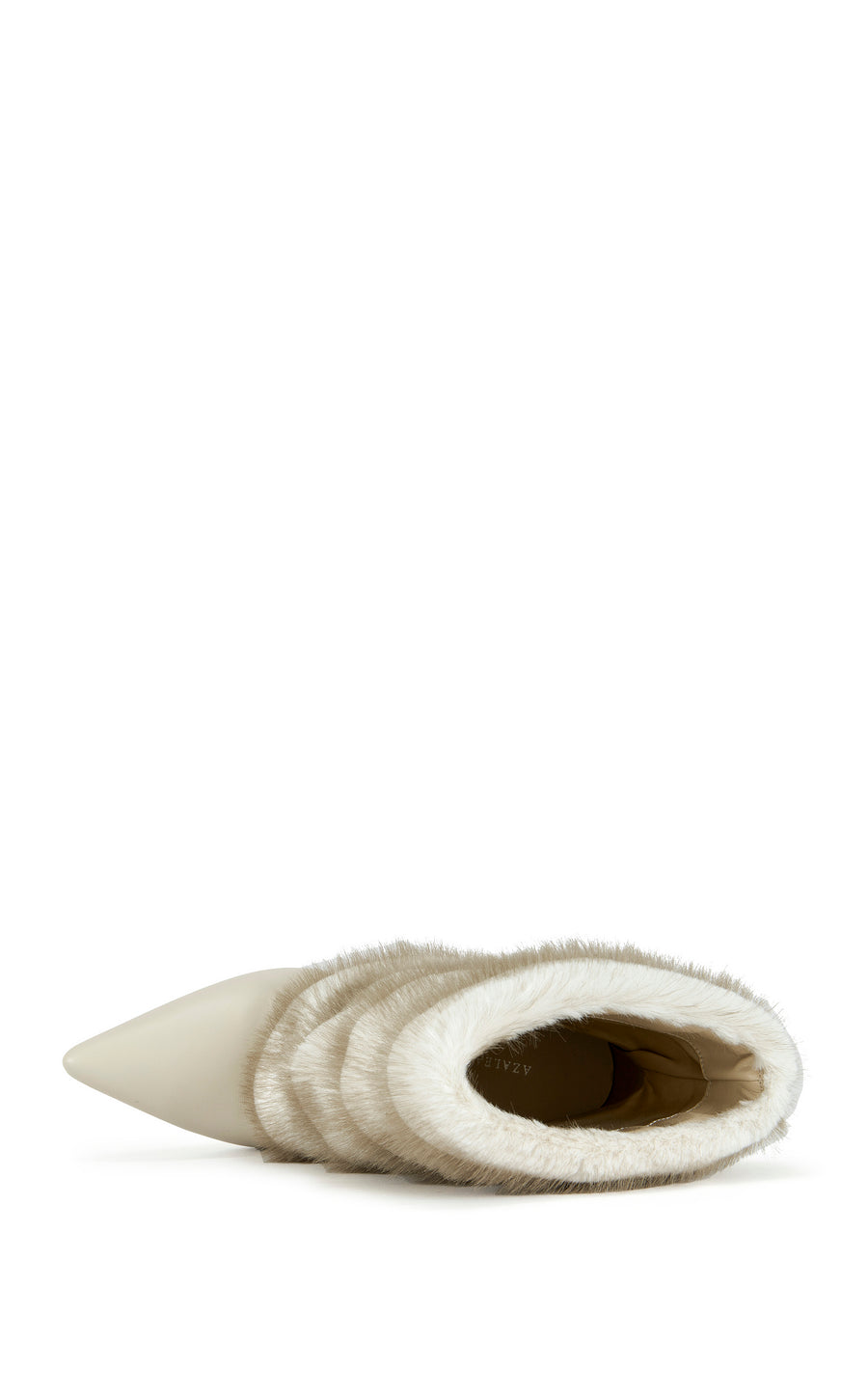 SIMON-IVORY FAUX FUR STILETTO BOOTIE