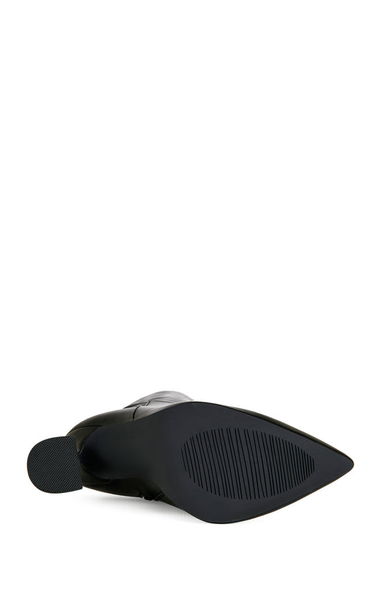 STEPHAN-BLACK OVER THE KNEE STILETTO BOOT