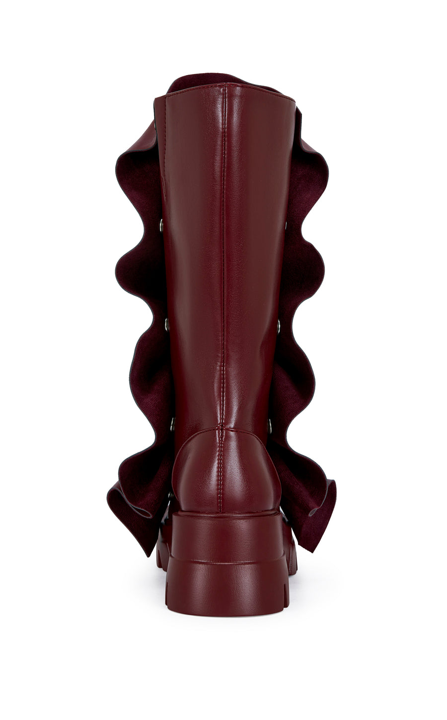 SYBEL-BURGUNDY COMBAT BOOT