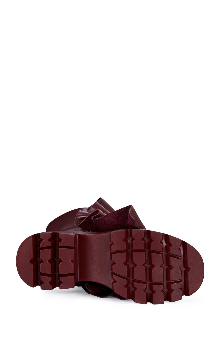 SYBEL-BURGUNDY COMBAT BOOT