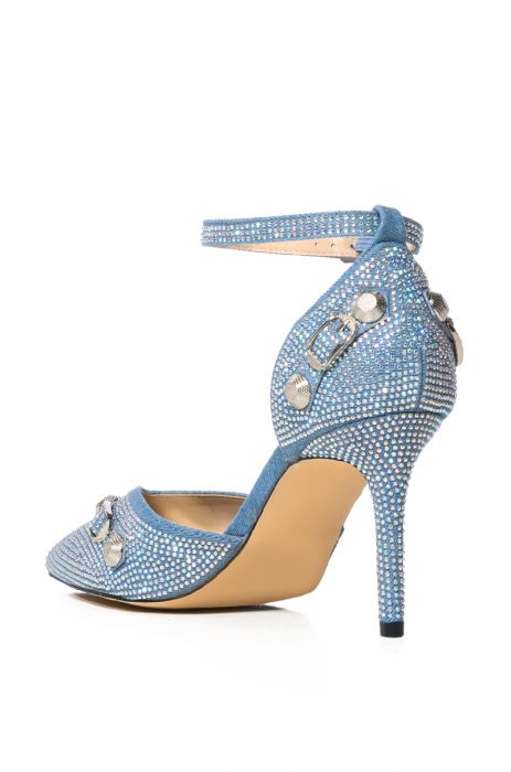 TICKLES-DENIM STILETTO PUMP