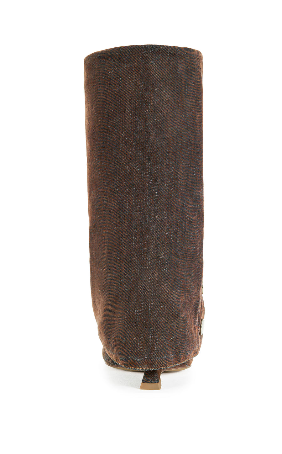 TINSELED-BURNTORANGE WEDGE BOOTIE