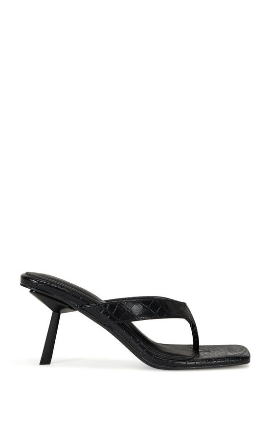 UMBERTA-BLACKCROC STILETTO SANDAL