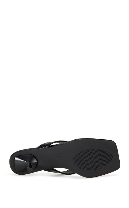 UMBERTA-BLACKCROC STILETTO SANDAL