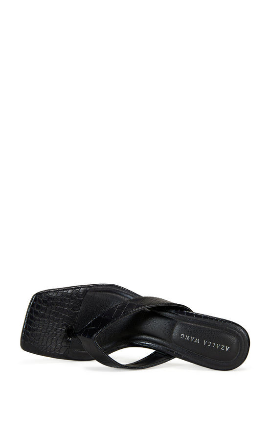 UMBERTA-BLACKCROC STILETTO SANDAL
