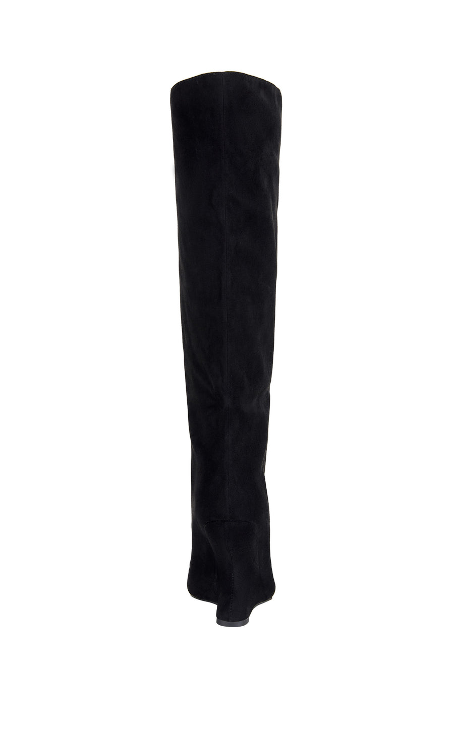 VINCENT-BLACK PEEP TOE WEDGE BOOT