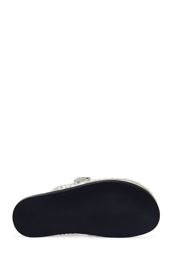 VIRGILE-WHITE PEARL RHINESTONE CLOG
