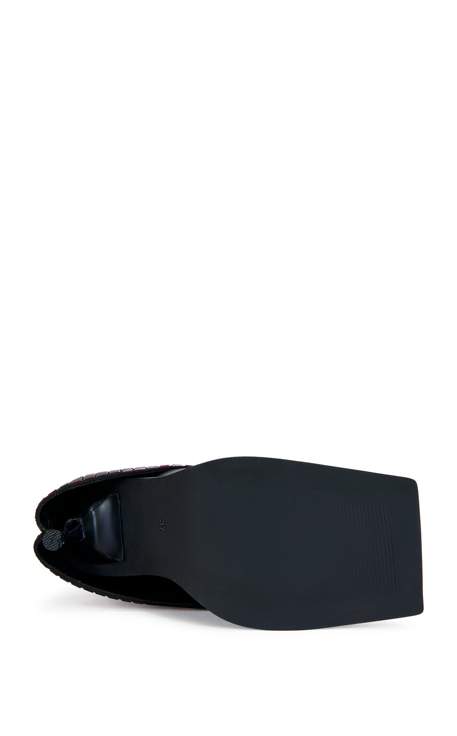VOLLMER-BLACK RHINESTONE FOLDOVER STILETTO BOOTIE