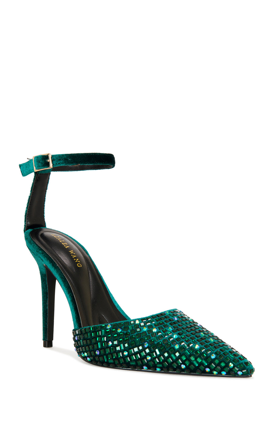 WARAIA-EMERALD RHINESTONE STILETTO PUMP
