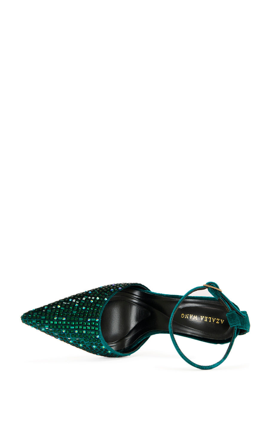 WARAIA-EMERALD RHINESTONE STILETTO PUMP