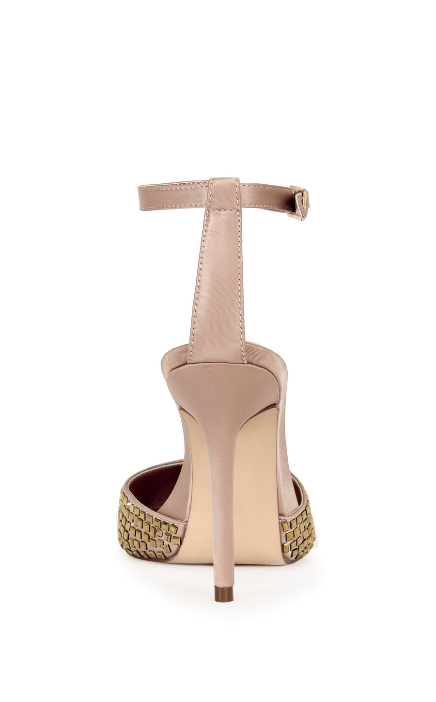 WARAIA-MOCHA RHINESTONE STILETTO PUMP