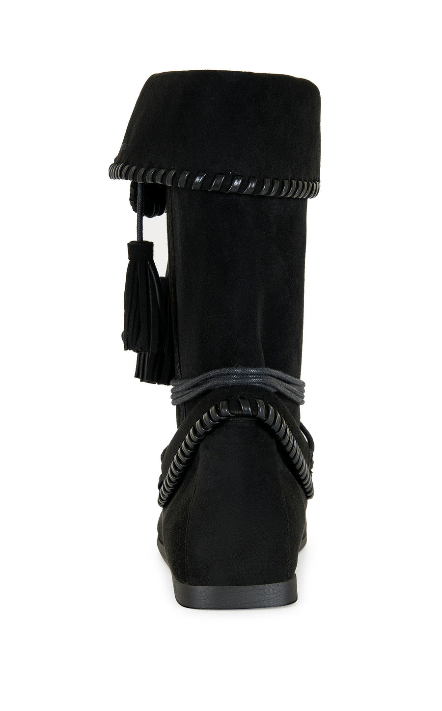WERET-BLACK FLAT BOOTIE