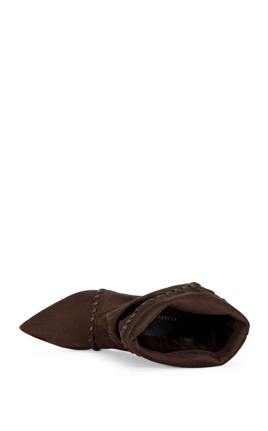 WINK-BROWN STILETTO BOOTIE