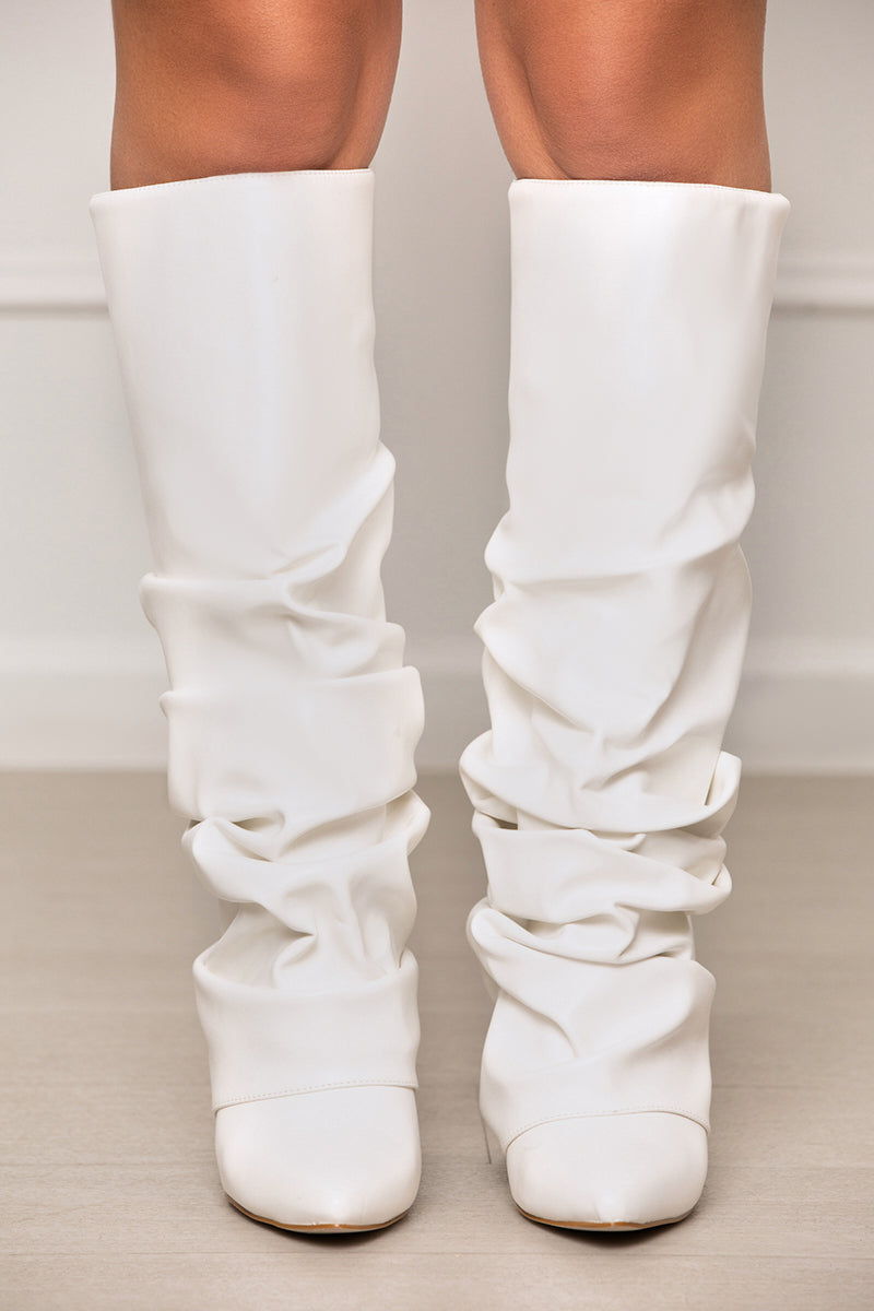 ZUMMA-WHITE WEDGE BOOT