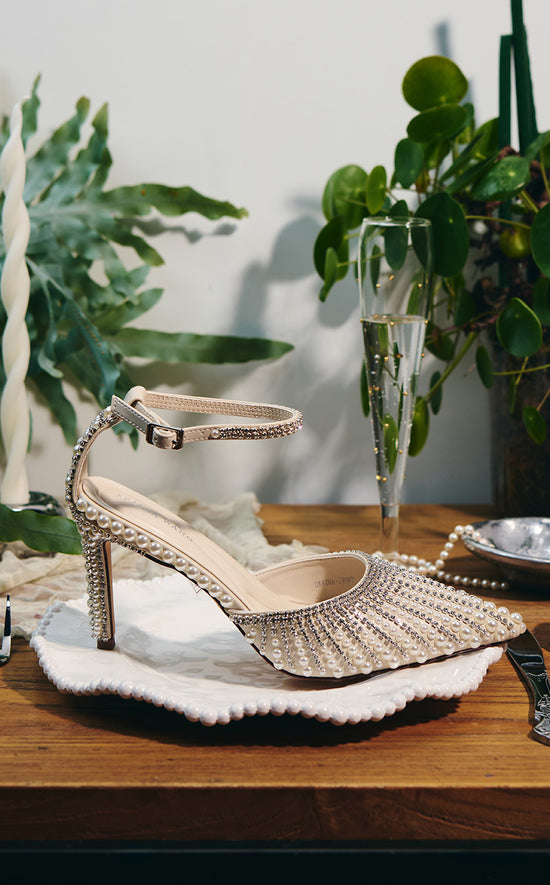 DAVINA-IVORY STILETTO PUMP | AZALEA WANG