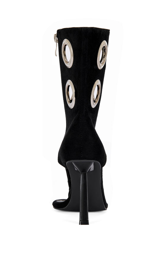 BAINA-BLACK STILETTO SANDAL BOOTIE
