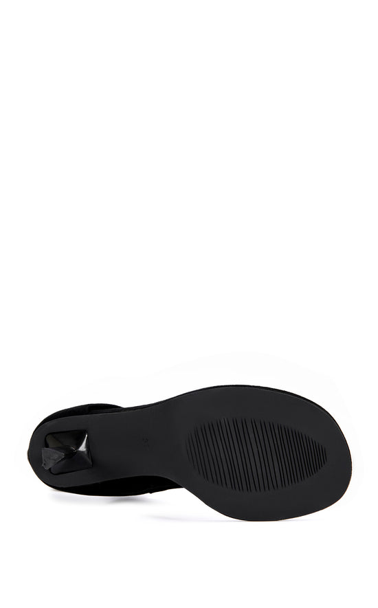 BAINA-BLACK STILETTO SANDAL BOOTIE
