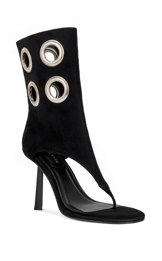 BAINA-BLACK STILETTO SANDAL BOOTIE