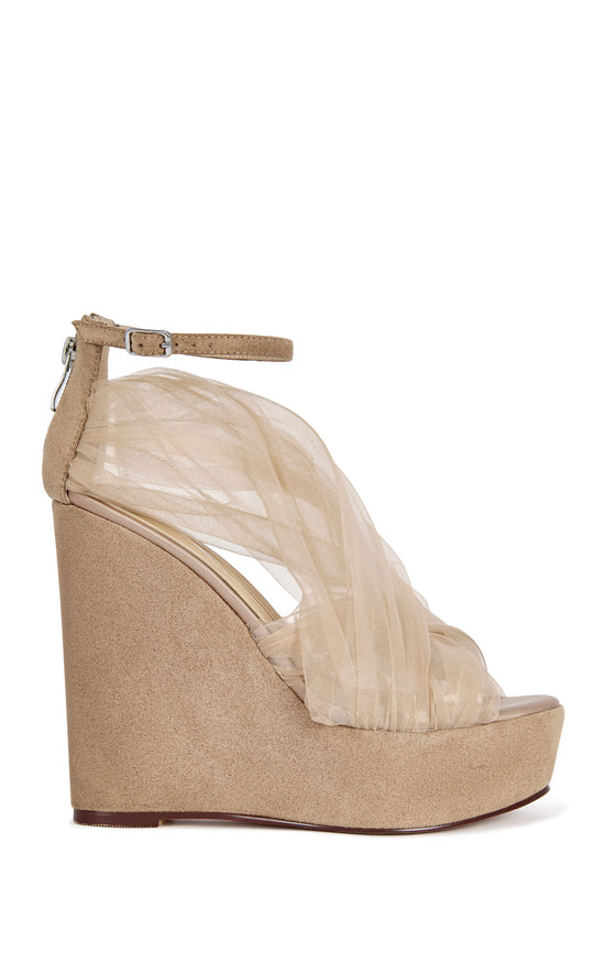 BALLERINE-NUDE WEDGE SANDAL