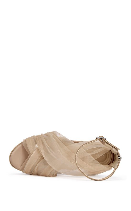 BALLERINE-NUDE WEDGE SANDAL