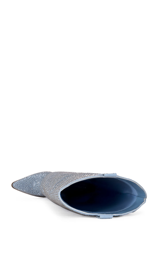 BANIAN-DENIM CRYSTAL WESTERN BOOT